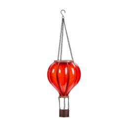mysmartbuy Solar Powered Flaming Balloon Lantern - Outdoor Garden Hanging Light in Red - thumbnail 3