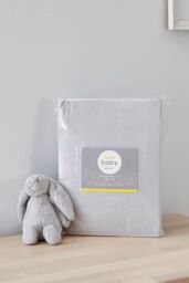 Martex Baby 'Fitted Sheet Twin Pack' in Grey - Size: Travel Cot - thumbnail 2