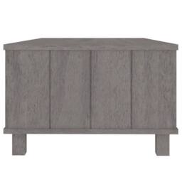 Berkfield Home Decorative Coffee Table HAMAR Light Grey 100x55x35 cm Solid Wood Pine - Size: 100 x 55 x 35 cm - thumbnail 6