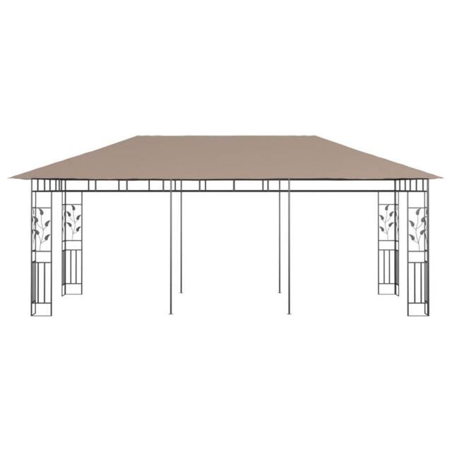 Berkfield Home Gazebo with Mosquito Net 6x3x2.73 m Taupe 180 g/m ² in Beige - image 1