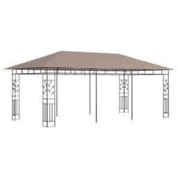 Berkfield Home Gazebo with Mosquito Net 6x3x2.73 m Taupe 180 g/m ² in Beige - thumbnail 3