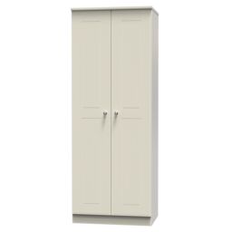 Ready Assembled 2 U Albert 2 Door Wardrobe (Ready Assembled) in Cream - thumbnail 3