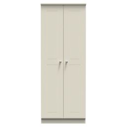 Ready Assembled 2 U Albert 2 Door Wardrobe (Ready Assembled) in Cream - thumbnail 1