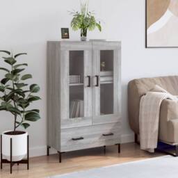 Berkfield Home Highboard Grey Sonoma 69.5x31x115 cm Engineered Wood - thumbnail 2