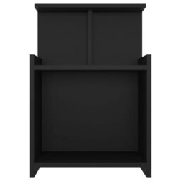 Berkfield Home Bed Cabinet Black 40x35x60 cm Engineered Wood - Size: 40 x 35 x 60 cm - thumbnail 3