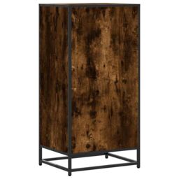 Berkfield Home Shoe Rack Smoked Oak 48x38x97.5 cm Engineered Wood in Brown - thumbnail 6