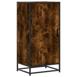 Berkfield Home Shoe Rack Smoked Oak 48x38x97.5 cm Engineered Wood in Brown - thumbnail 2