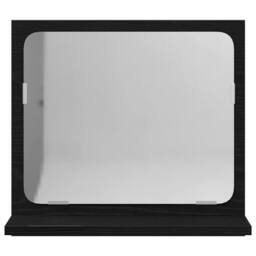 Berkfield Home Bathroom Mirror Black Oak 40x10.5x37 cm Engineered Wood - thumbnail 5