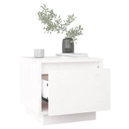 Berkfield Home Elegant Bedside Cabinets 2 pcs White 35x34x32 cm Solid Wood Pine - Size: 35 x 34 x 32 cm - thumbnail 4