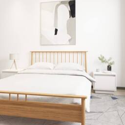 Berkfield Home Elegant Bedside Cabinets 2 pcs White 35x34x32 cm Solid Wood Pine - Size: 35 x 34 x 32 cm - thumbnail 2