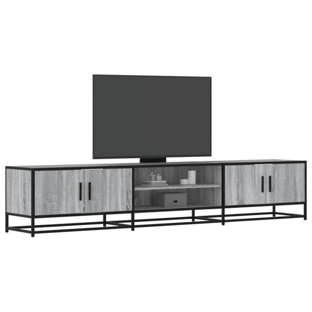 Berkfield Home TV Cabinet Grey Sonoma 210x35x41 cm Engineered Wood - Size: 210 x 35 x 41 cm - image 1