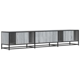 Berkfield Home TV Cabinet Grey Sonoma 210x35x41 cm Engineered Wood - Size: 210 x 35 x 41 cm - thumbnail 6