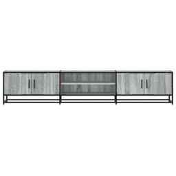 Berkfield Home TV Cabinet Grey Sonoma 210x35x41 cm Engineered Wood - Size: 210 x 35 x 41 cm - thumbnail 4