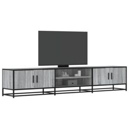 Berkfield Home TV Cabinet Grey Sonoma 210x35x41 cm Engineered Wood - Size: 210 x 35 x 41 cm - thumbnail 1