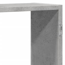 Berkfield Home Wall Shelf Concrete Grey 129x18x42 cm Engineered Wood - Size: 129 x 18 x 42 cm - thumbnail 8