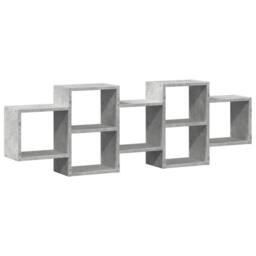 Berkfield Home Wall Shelf Concrete Grey 129x18x42 cm Engineered Wood - Size: 129 x 18 x 42 cm - thumbnail 6