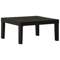 Berkfield Home Garden Lounge Table Plastic Grey