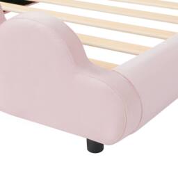 BTM 3FT Velvet Petal Bed Cloud Footboard 90x190 Blush Pink - Size: Single - thumbnail 9