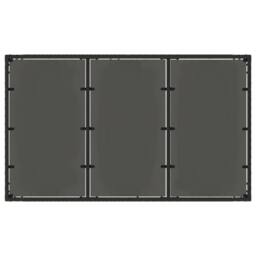 Berkfield Home Garden Table with Glass Top Black 150x90x75 cm Poly Rattan - Size: 150 x 90 x 75 cm - thumbnail 7