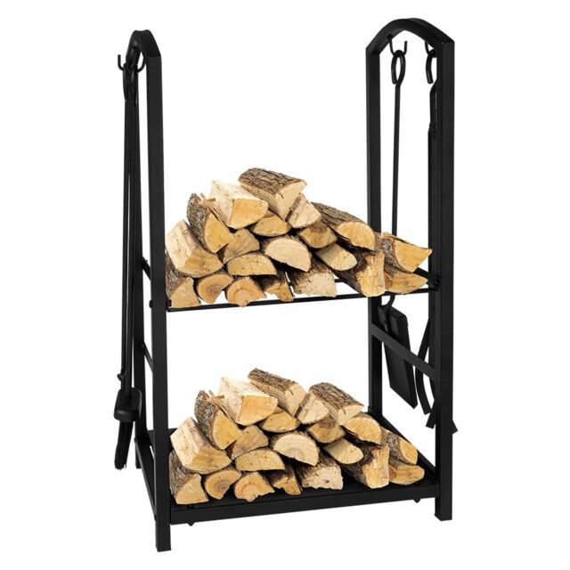 simpa 2in1 Companion Set & Log Holder in Black - image 1