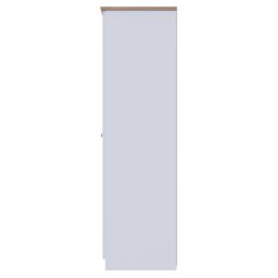 Ready Assembled 2 U Cumbria Tall Triple Mirror Wardrobe (Ready Assembled) in White - Size: Large - thumbnail 3