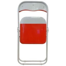Harbour Housewares Coloured Padded Folding Chairs Pack of 4 in Red - thumbnail 5