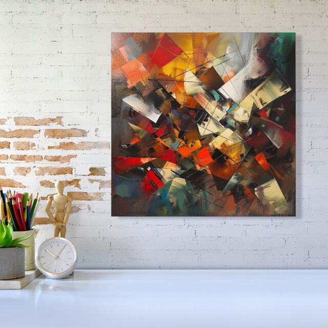 Warren Reed - Designer Dynamic Chaos: Energy Unleashed Canvas - Size: w10 inch x h10 inch - image 1