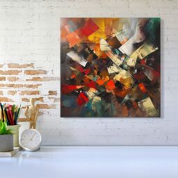 Warren Reed - Designer Dynamic Chaos: Energy Unleashed Canvas - Size: w10 inch x h10 inch - thumbnail 1