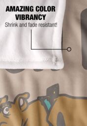 Warner Brothers Scooby Doo Officially Licensed Silky Touch Super Soft Throw Blanket 152 x 127 cm in White - thumbnail 4