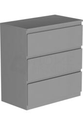 Home Discount Vida Designs Denver 3 Drawer Chest of Drawers Storage in Grey - thumbnail 6