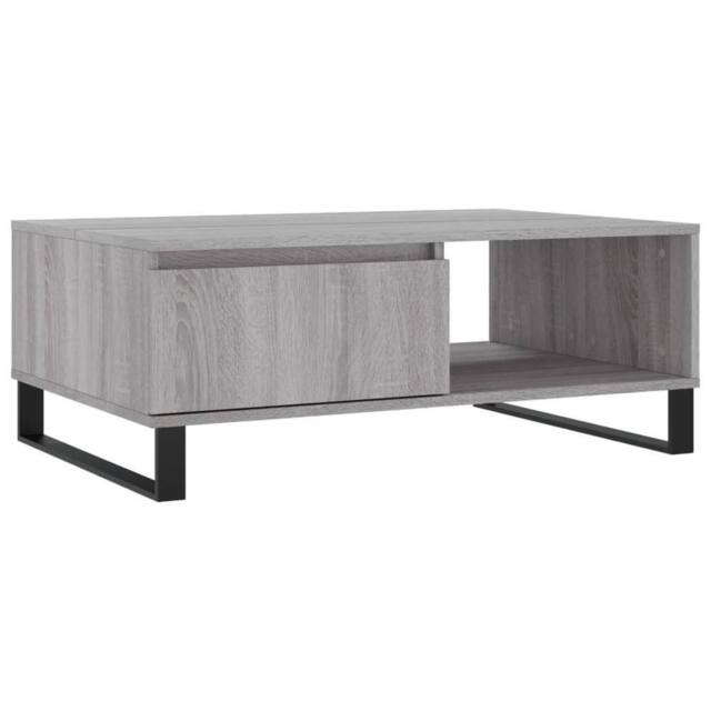 Berkfield Home Coffee Table Grey Sonoma 90x60x35 cm Engineered Wood - Size: 90 x 60 x 35 cm - image 1
