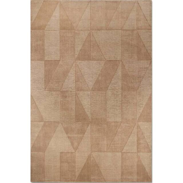 THE RUGS Villeroy & Boch 1906 Wool Rug Ursule Handwoven High Low Pile in Beige - Size: 190 cm x 280 cm - image 1