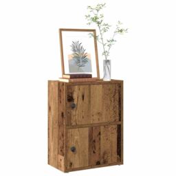 Berkfield Home Bookcase Old Wood 40x24x52 cm Engineered Wood in Brown - Size: 40 x 24 x 52 cm - thumbnail 1