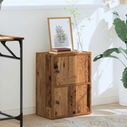 Berkfield Home Bookcase Old Wood 40x24x52 cm Engineered Wood in Brown - Size: 40 x 24 x 52 cm - thumbnail 3