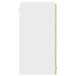 Berkfield Home Hanging Glass Cabinet Lyon Sonoma Oak 80x31x60 cm Engineered Wood in Brown - Size: 80 x 31 x 60 cm - thumbnail 7