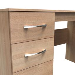 Ready Assembled 2 U Hampshire 3 Drawer Desk (Ready Assembled) in Light Oak - thumbnail 4