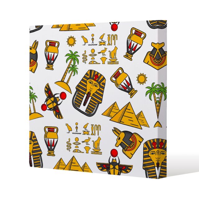 Benjamin Tate Design Egypt (Canvas Print) / 101 x 101 x 4cm in Natural - Size: 101 x 101 x 4 cm - image 1
