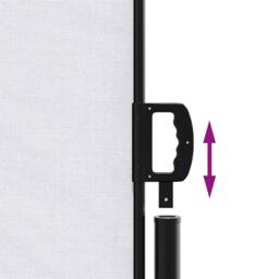 Berkfield Home Retractable Side Awning White 160x300 cm - thumbnail 6