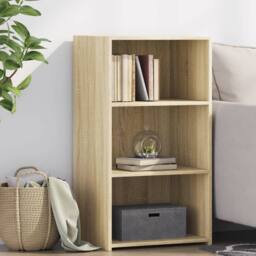 Berkfield Home Sideboard Sonoma Oak 50x41x93 cm Engineered Wood in Light Tan - Size: 50 x 41 x 93 cm - thumbnail 2