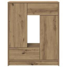 Berkfield Home Sideboard with Drawers & Doors Artisan Oak 73x31x90 cm in Brown - Size: 73 x 31 x 90 cm - thumbnail 6