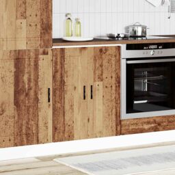 Berkfield Home Kitchen Base Cabinet¬†Porto Old Wood Engineered Wood in Brown - thumbnail 3
