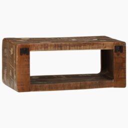 Berkfield Home TV Cabinet Multicolour 60x30x25 cm Solid Wood Reclaimed in Brown - Size: 60 x 30 x 25 cm - thumbnail 5