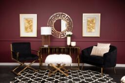 Orsina Grey Velvet Sofa With Pleated Backrest, 2 Seater Sofa, Modern Sofa Couch With Cushions, Gold Finish Sofa Seat - thumbnail 2