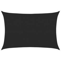 Berkfield Home Sunshade Sail 160 g/m¬≤ Black 3.5x5 m HDPE - thumbnail 2
