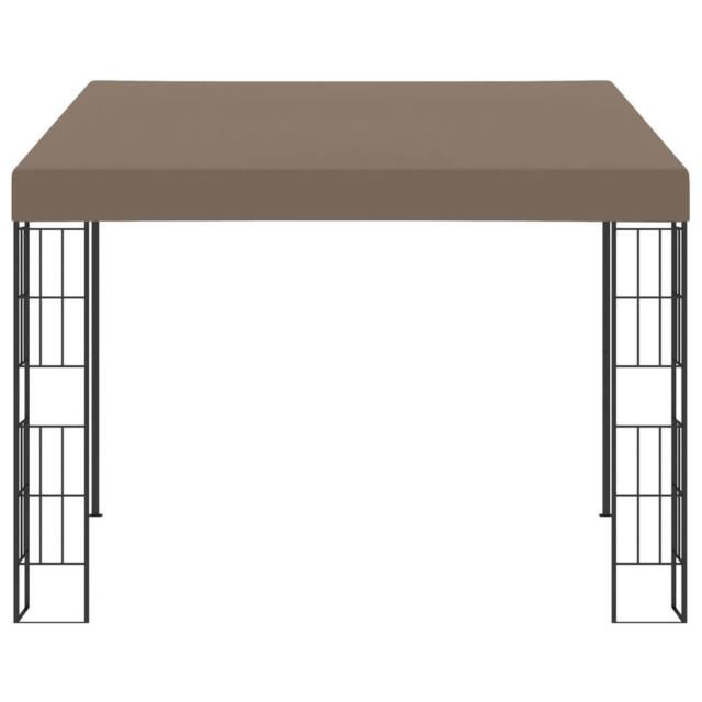 Berkfield Home Wall-mounted Gazebo 3x3 m Taupe Fabric - image 1