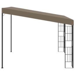 Berkfield Home Wall-mounted Gazebo 3x3 m Taupe Fabric - thumbnail 3