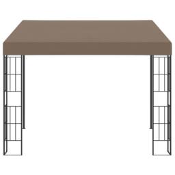 Berkfield Home Wall-mounted Gazebo 3x3 m Taupe Fabric - thumbnail 1
