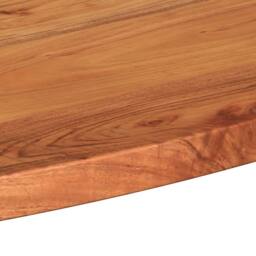 Berkfield Home Table Top 140x50x3.8 cm Oval Solid Wood Acacia in Brown - thumbnail 7