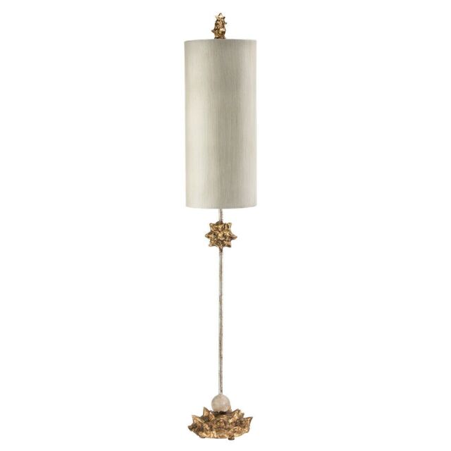 Loops Table Lamp Cylindrical Cream Shade in Putty Wash Gold/ White LED E27 60W - image 1