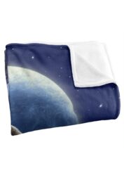 JQ Licensing Jlo Howling Wolf Moon Silky Touch Super Soft Throw Blanket 152 X 127 cm in White - thumbnail 3